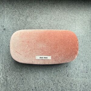 Miu Miu Blush Pink Velvet Eyewear Case
